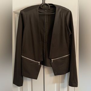 Dynamite blazer with zipper detailing